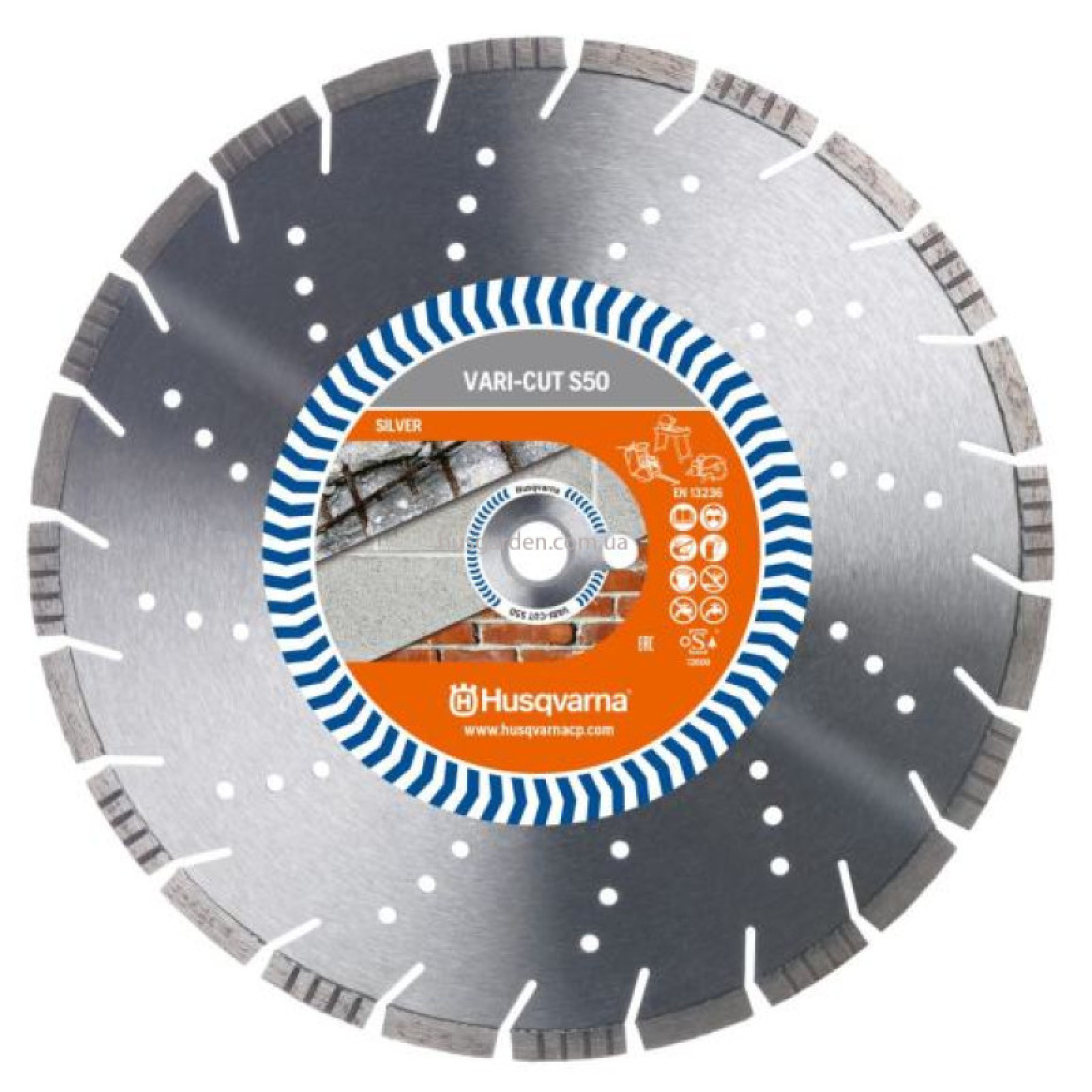 Диск алмазный Husqvarna VARI-CUT S50 14"/350 1"/20, ж/бетон (5349724-20)