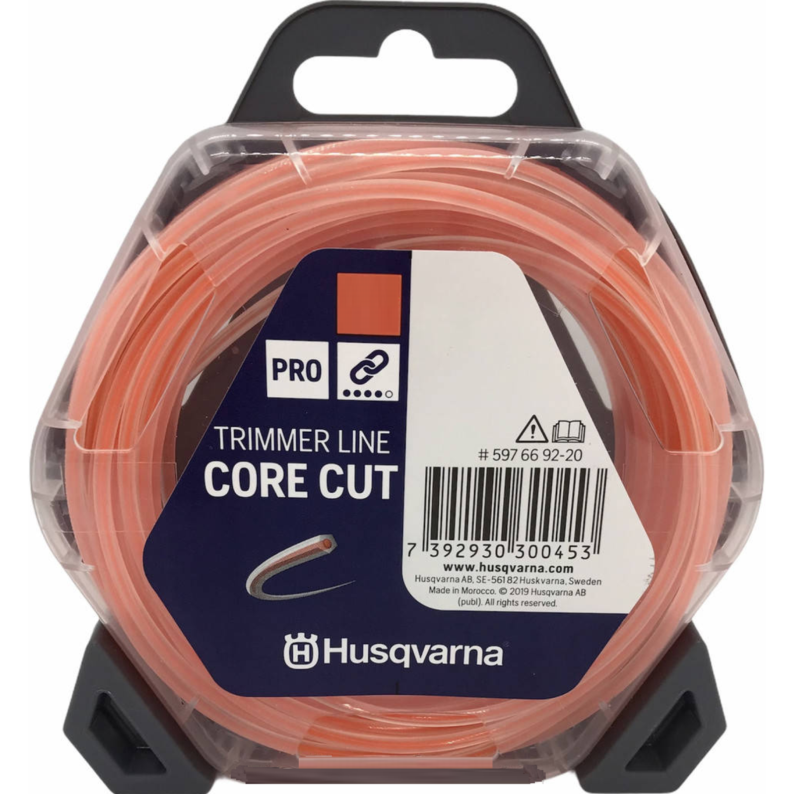 Корд Триммерный Husqvarna Core Cut Оранжевый/Прозрачный, Блистер (2,0мм*130м) 5976692-02