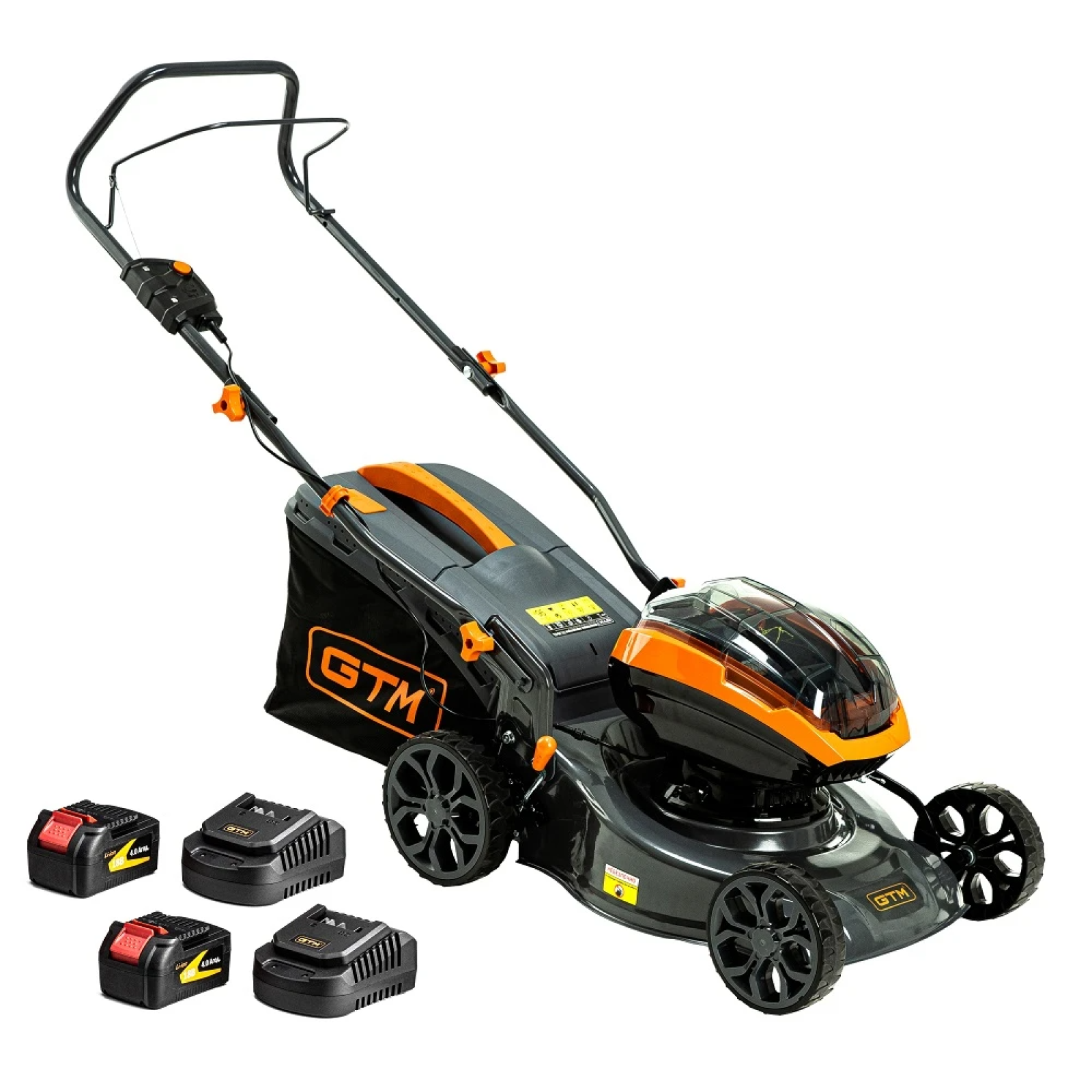 Газонокосарка Акумуляторна GTM BLM42 KIT (2xАКБ+2xЗП) 83836