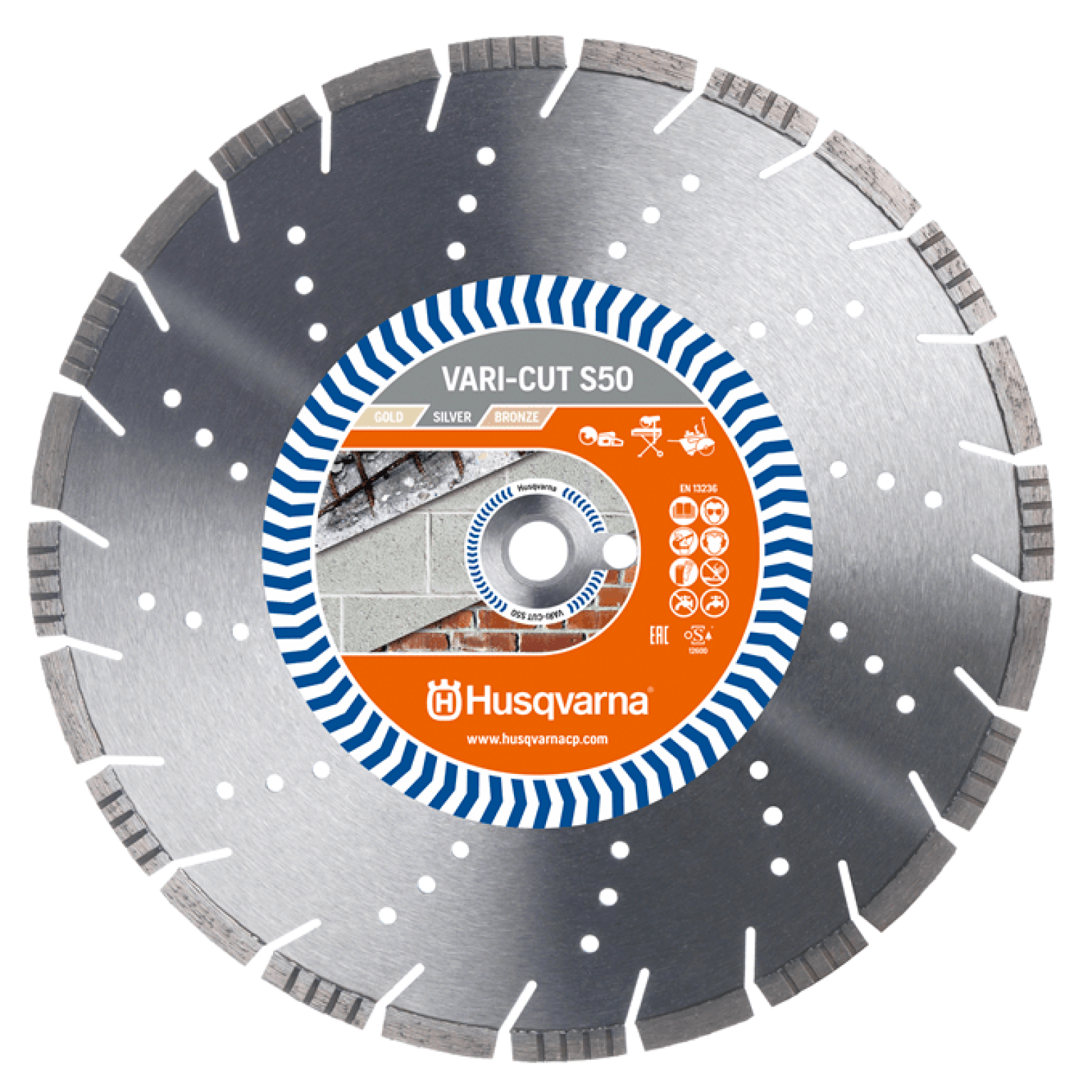 Алмазный Диск Husqvarna VARI-CUT S50 (350мм) Железобетон 5865955-02