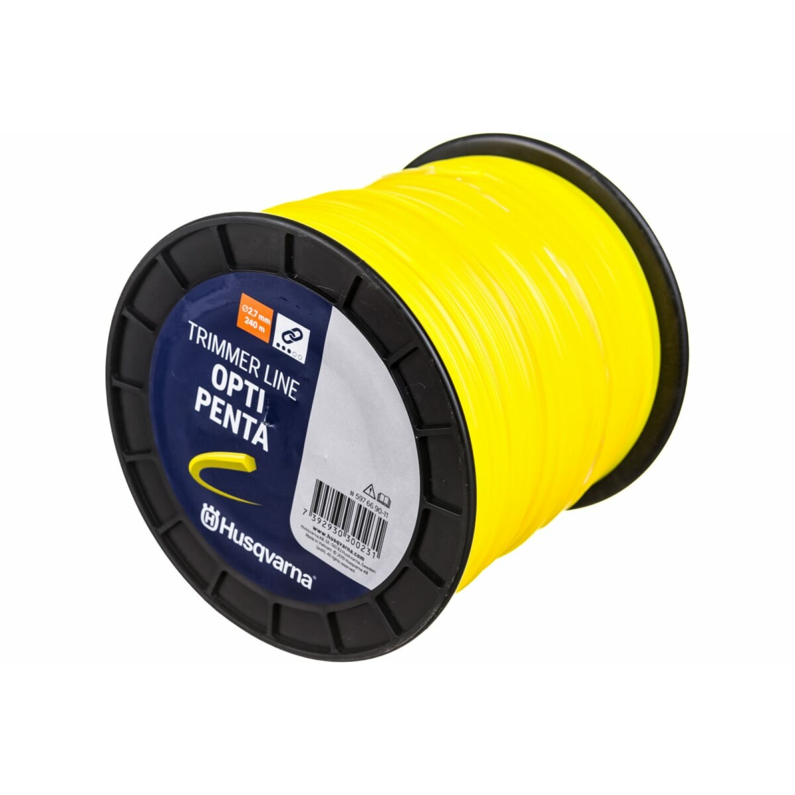 Корд Тримерний Husqvarna Opti Penta Жовтий, Котушка (2,7мм*240м) 5976690-11