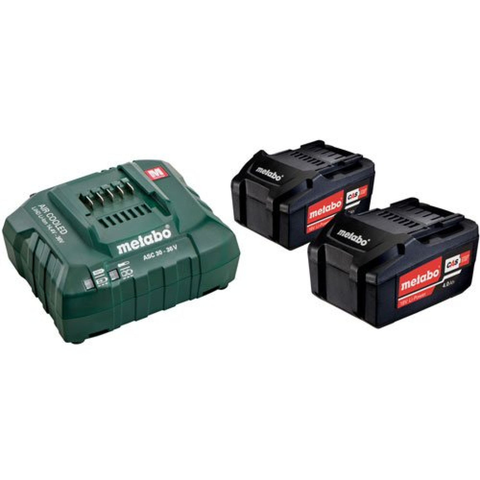 Комплект Metabo CAS (2 аккумулятора 18V 4Ah + зарядное устройство ASC 55 12-36V) 685050000