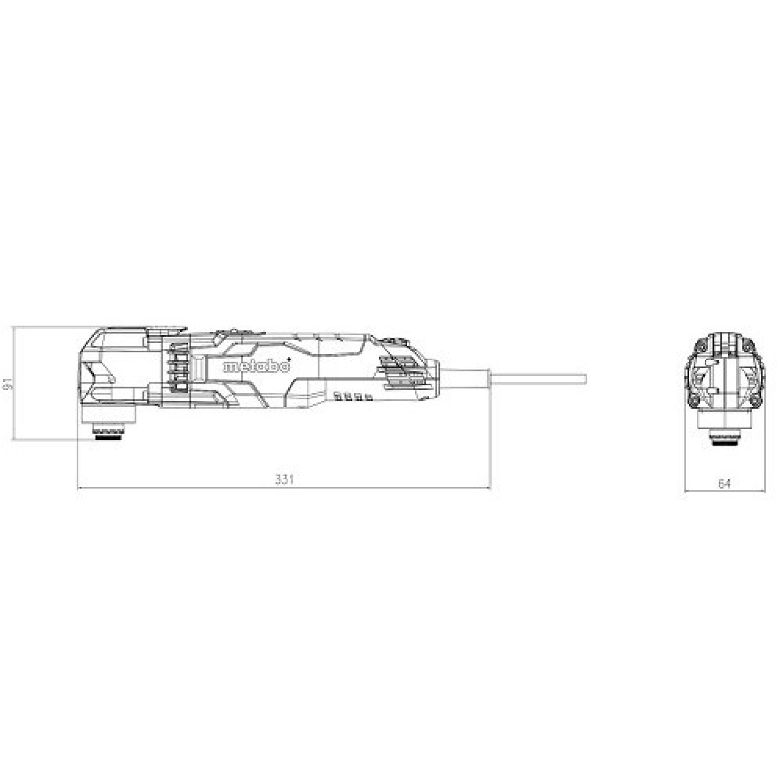 Багатофункціональний інструмент Metabo MT 400 Quick Set