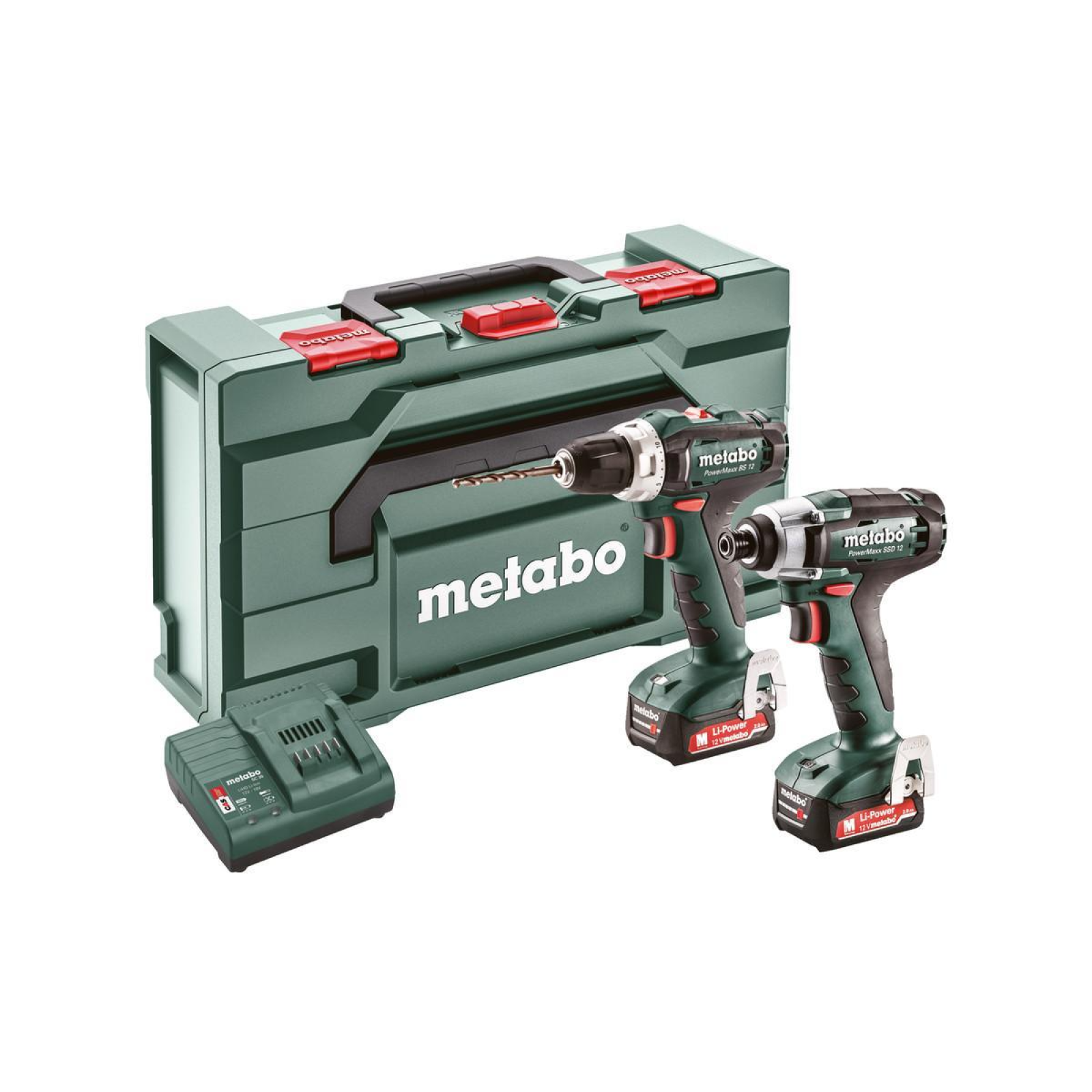 Набір Акумуляторний (Шурупокрут + Гайкокрут) Metabo Combo Set 2.7.1 12V PowerMaxx KIT (2хАКБ+ЗП) 685166000