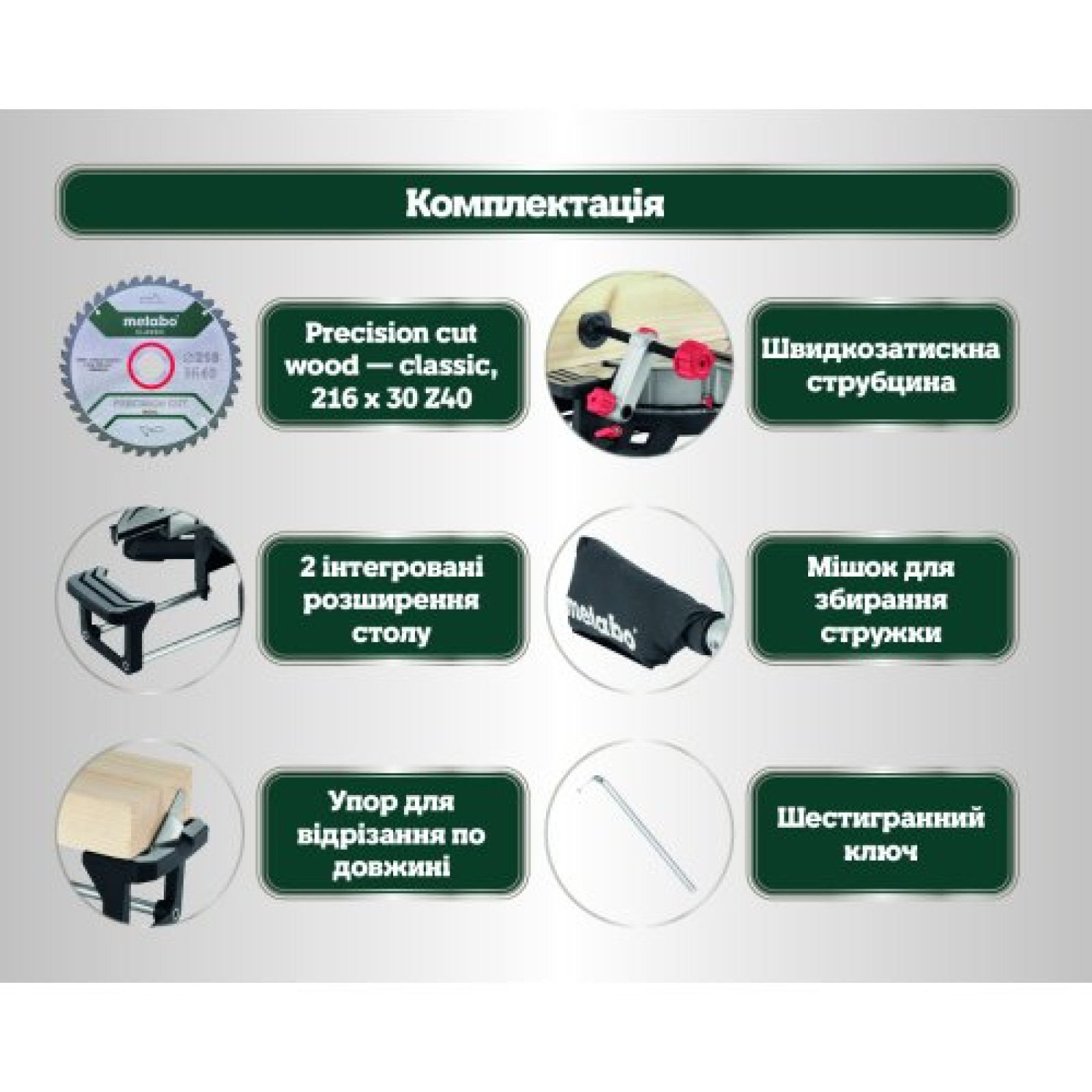 Торцовочная пила Metabo KGS 216 M