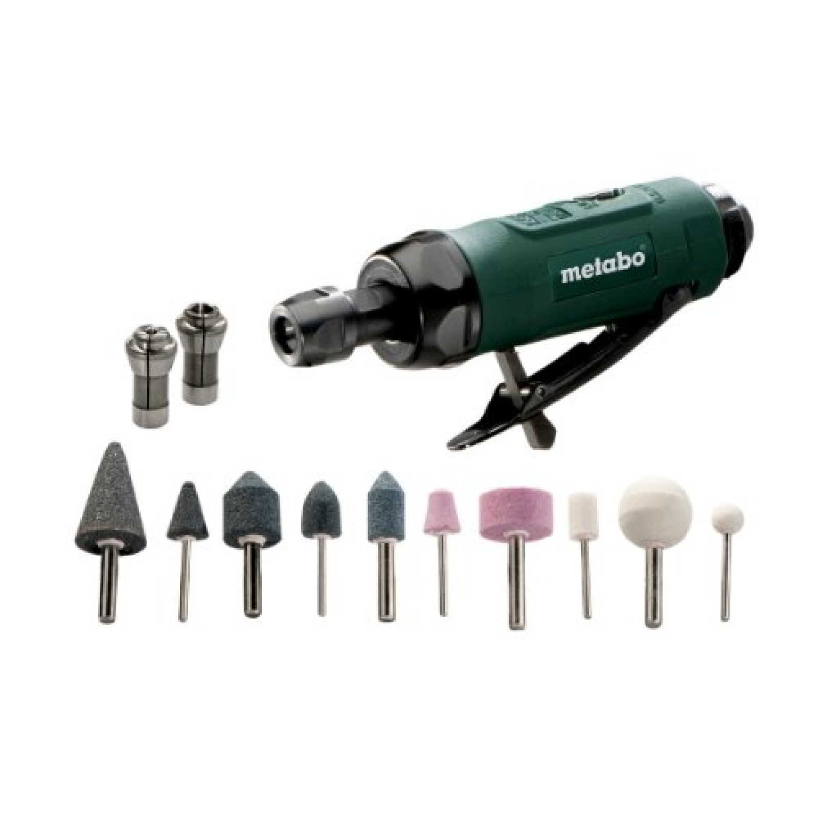 Пряма шліфувальна машина пневматична + набір насадок Metabo DG 25 Set