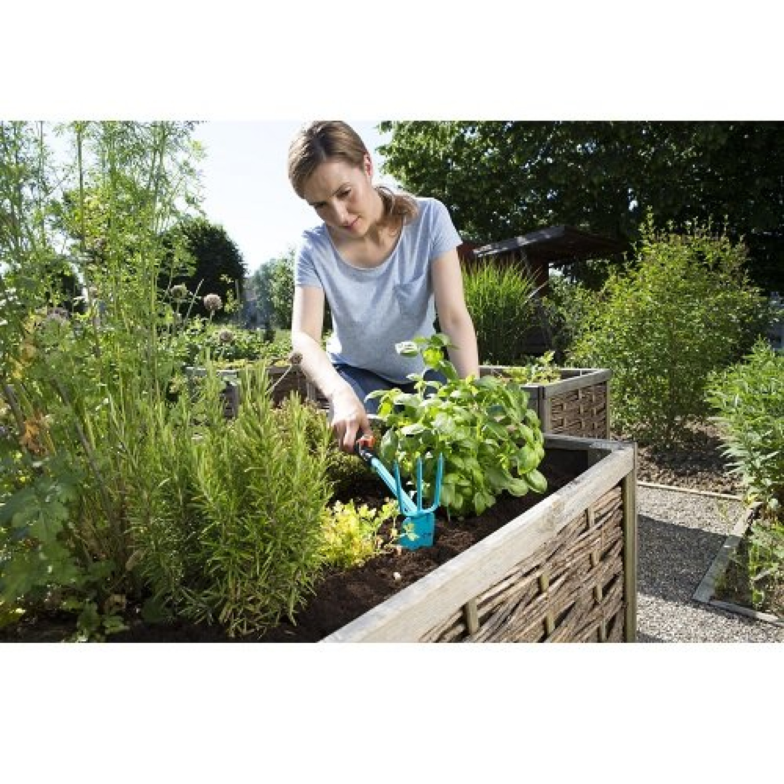 Сапка ручная Gardena Combisystem 3 зубца 6,5 см