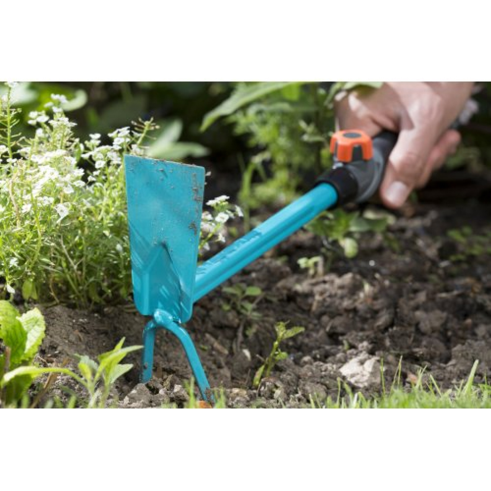 Сапка ручная прямоугольная  Gardena Combisystem 2 зубца 5 см