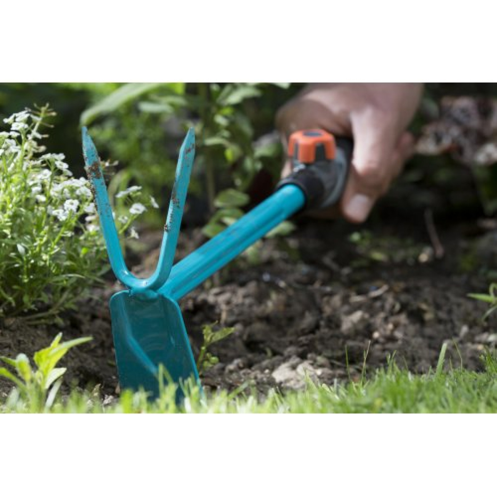 Сапка ручная прямоугольная  Gardena Combisystem 2 зубца 5 см