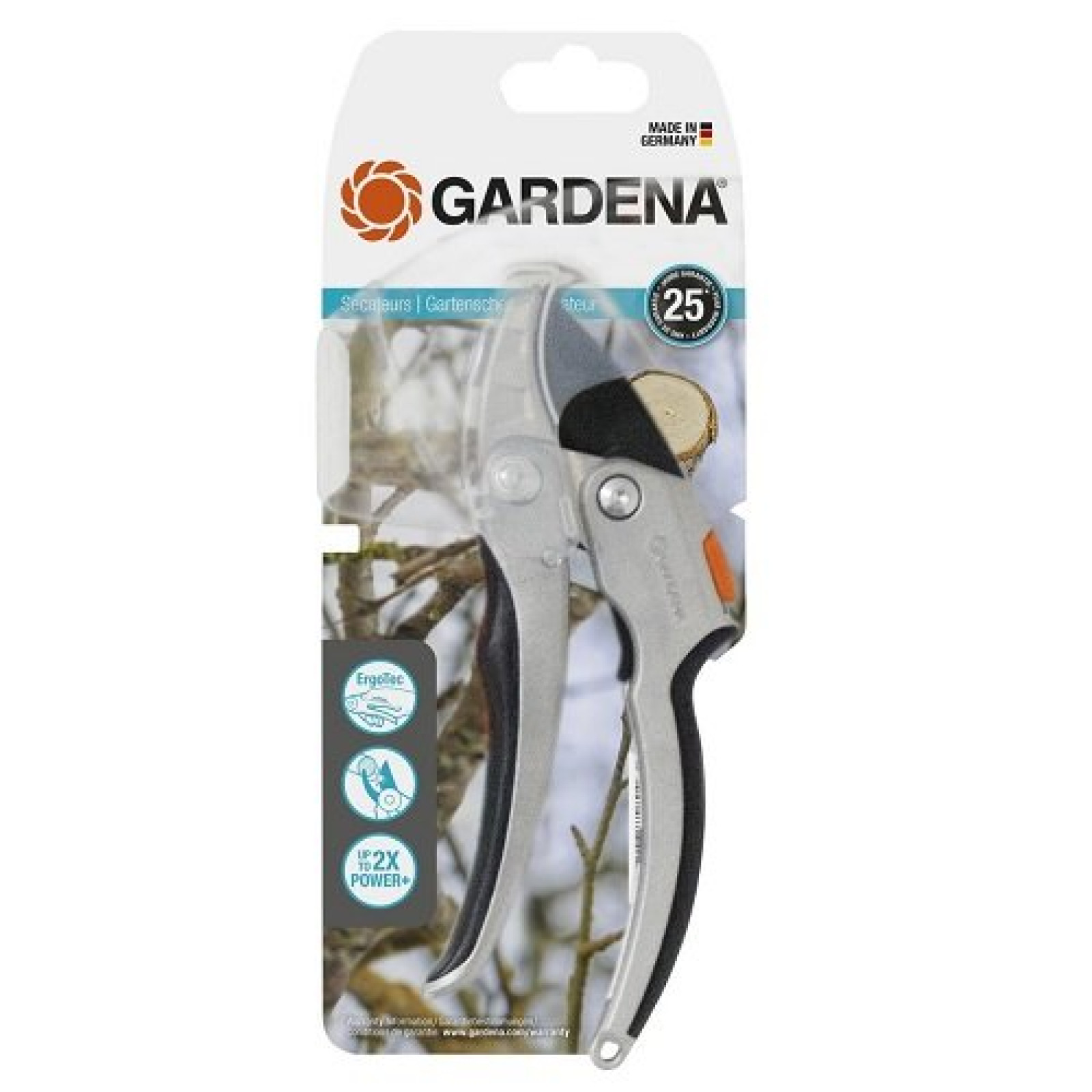 Секатор Gardena SmartCut с храповым механизмом
