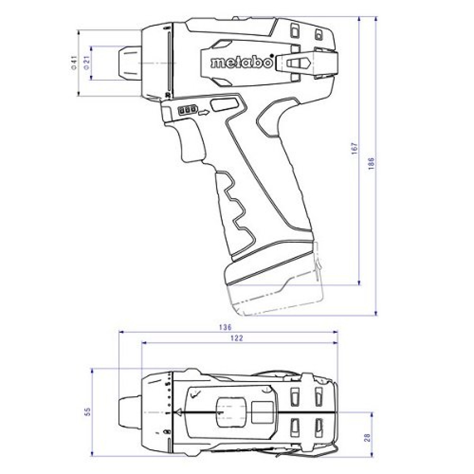 Дрель-шуруповерт аккумуляторная METABO PowerMaxx BS Basic 10.2 В