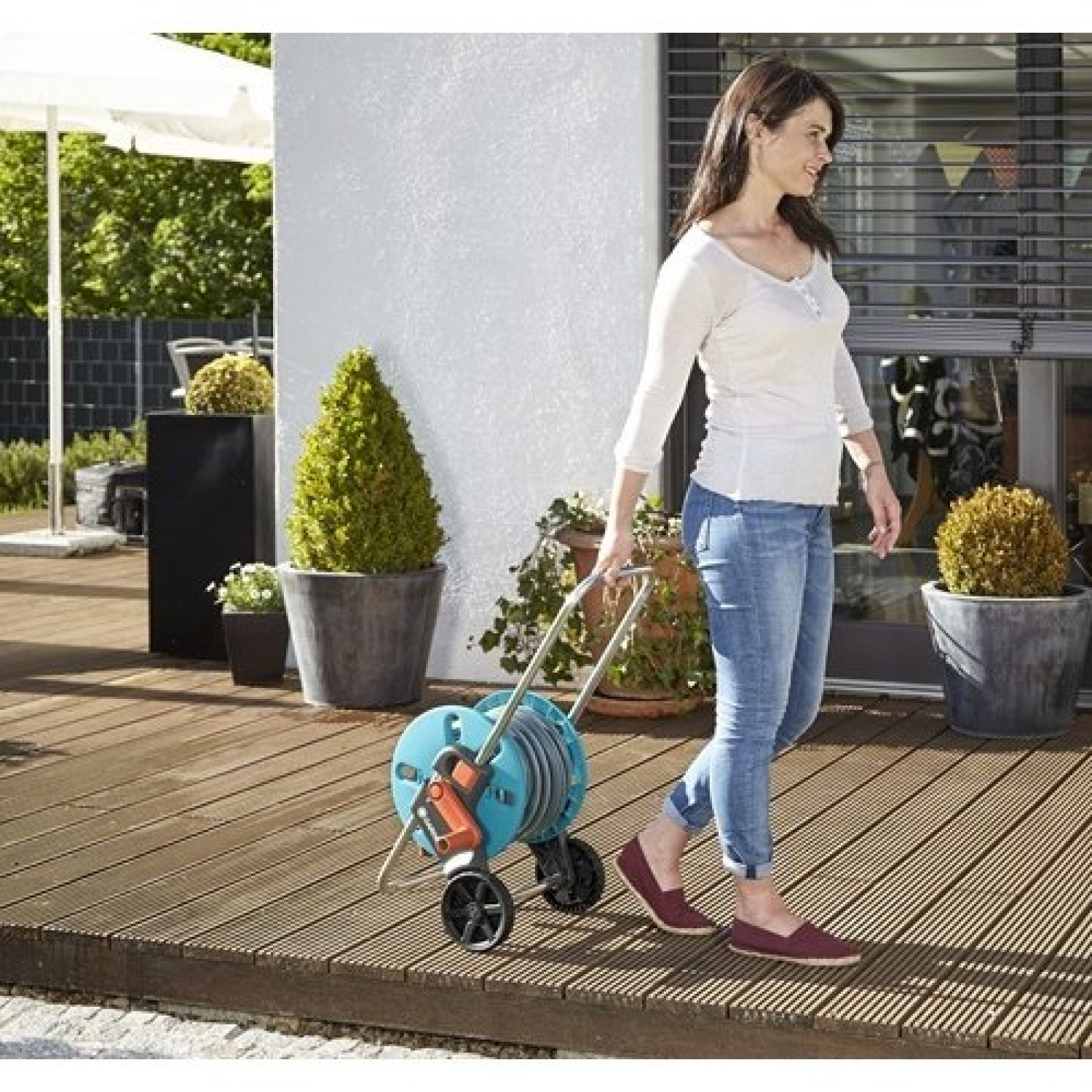 Візок з шлангом Gardena AguaRoll S