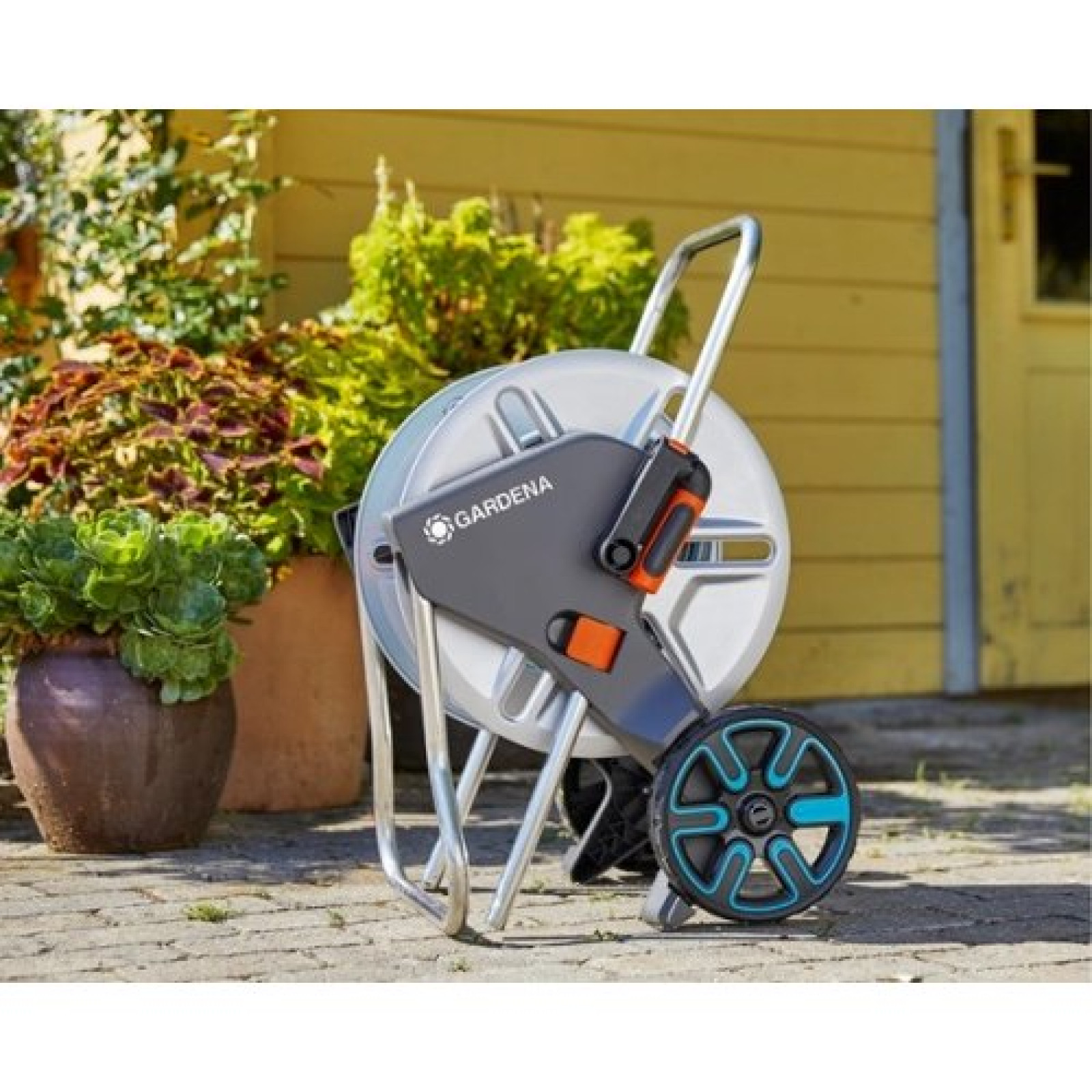 Візок для шланга GARDENA AquaRoll M Metal SET