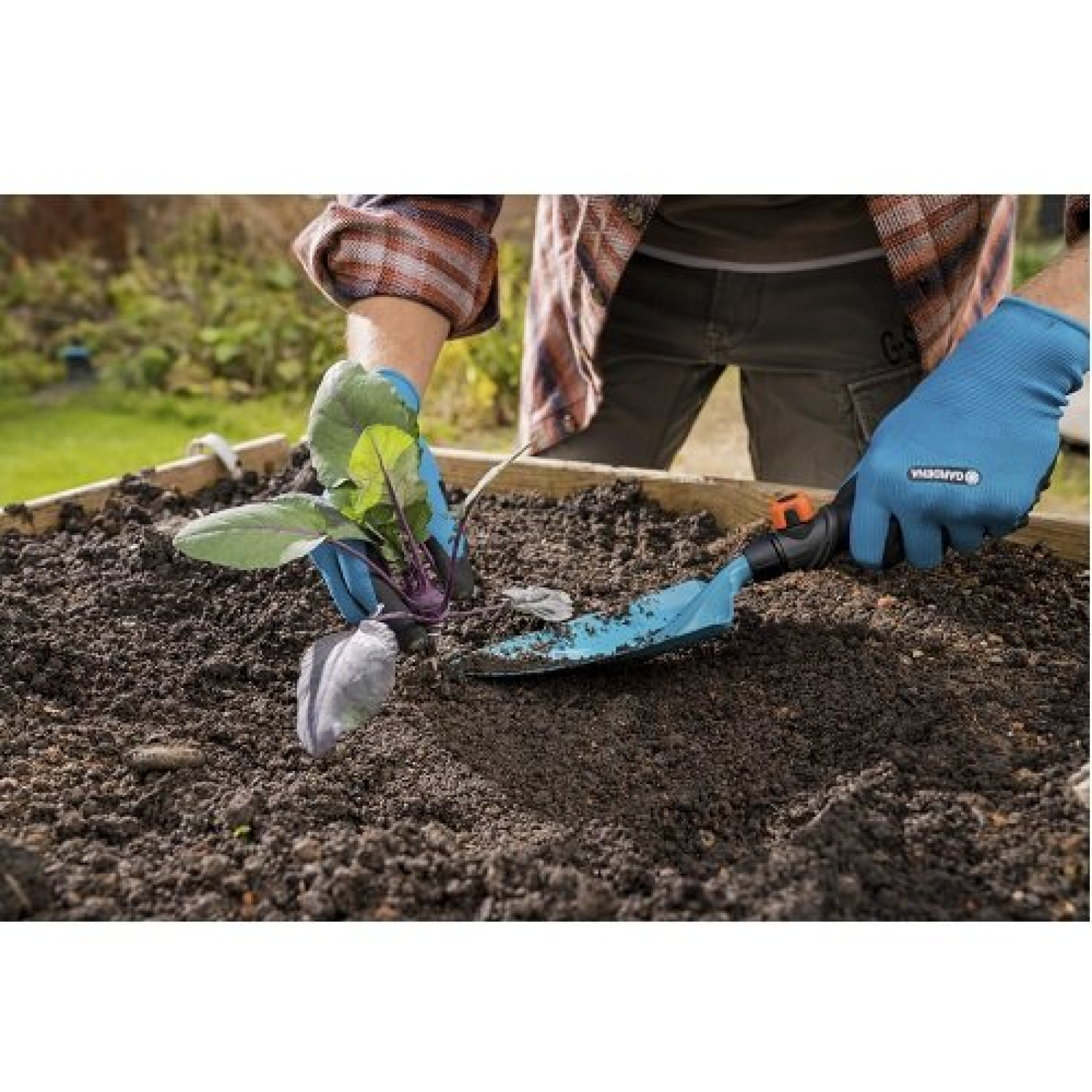 Рукавички для роботи з ґрунтом Gardena Oeko-Tex® 9/L