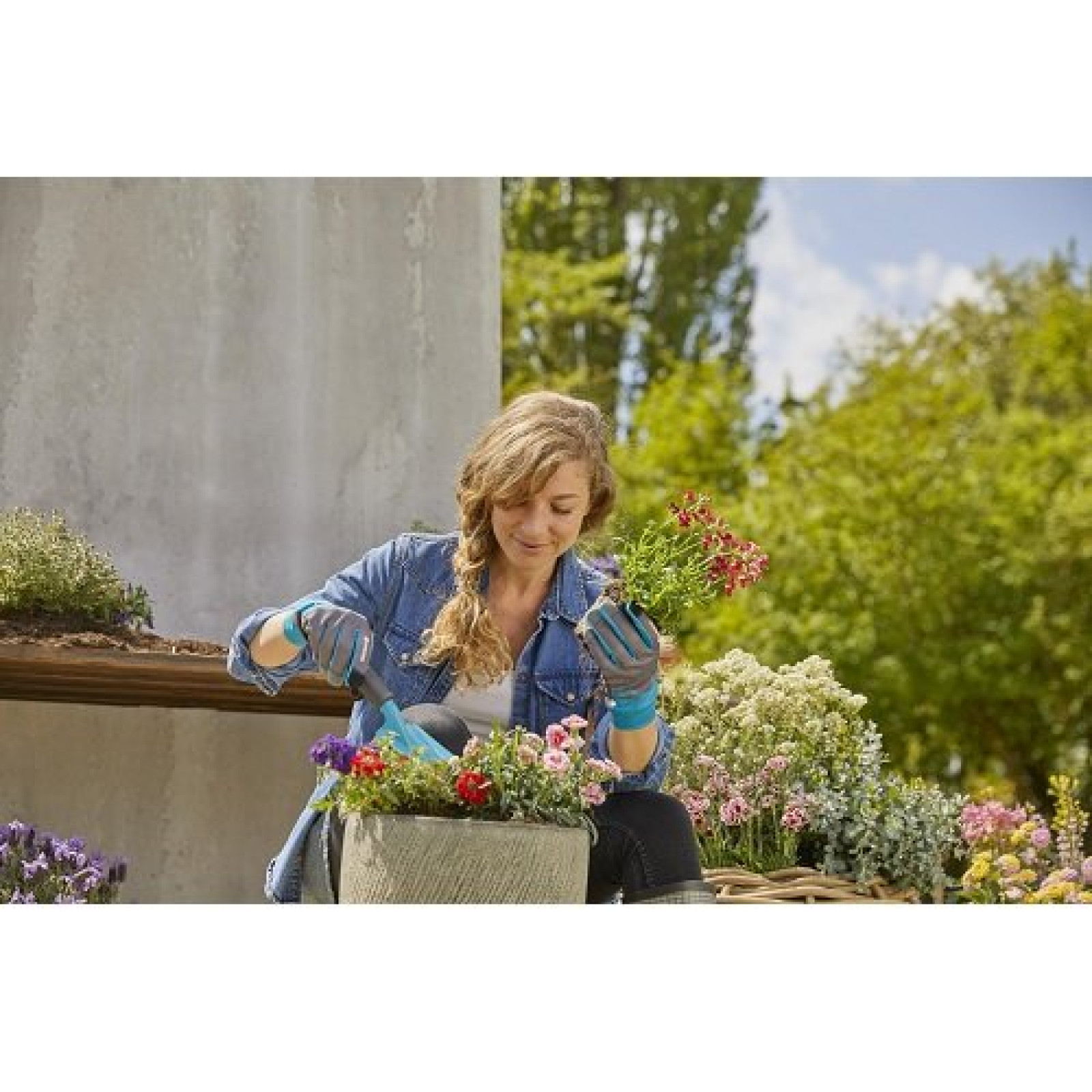 Рукавички для садових робіт Gardena Oeko-Tex® 7/S