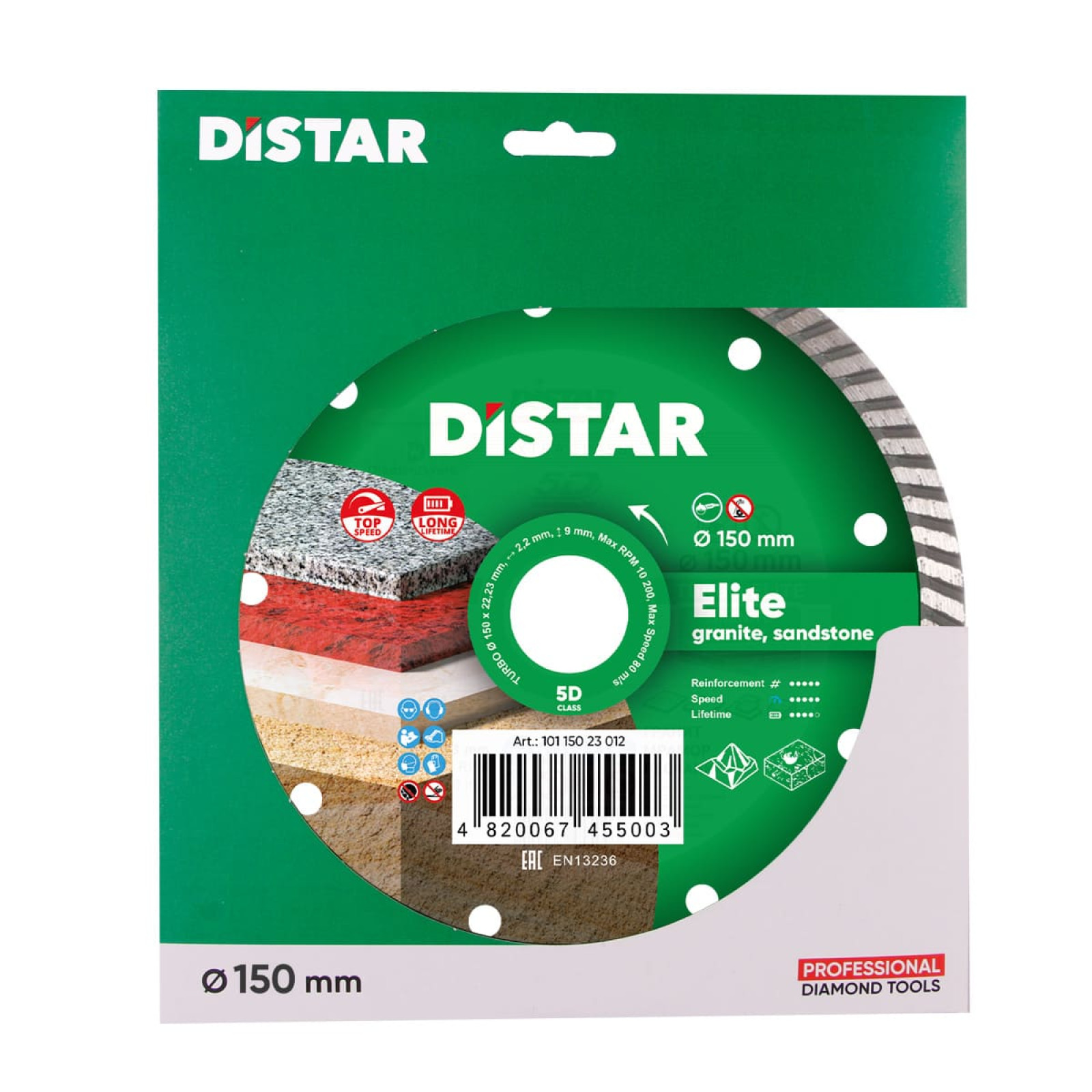 Круг алмазный отрезной Distar Turbo 150x2,2x9x22,23 Elite