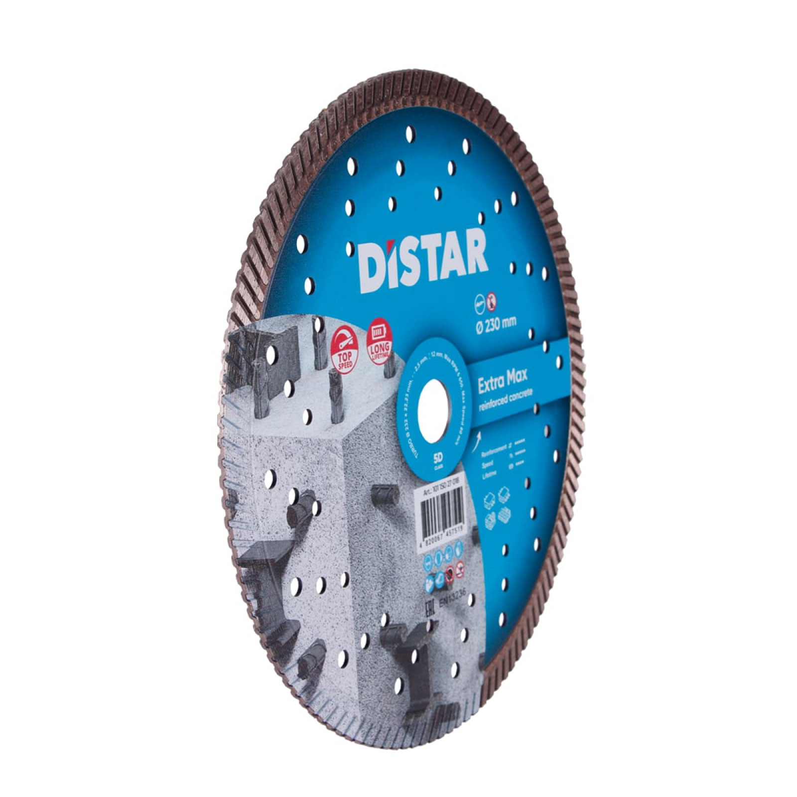 Круг алмазный отрезной Distar Turbo 232x2,5x12x22,23 Extra Max