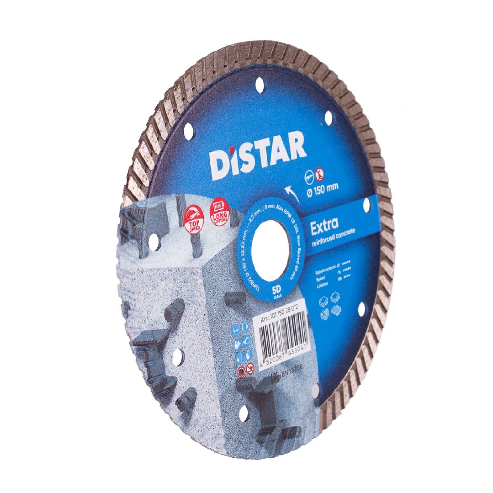 Круг алмазный отрезной Distar Turbo 150x2,2x9x22,23 Extra