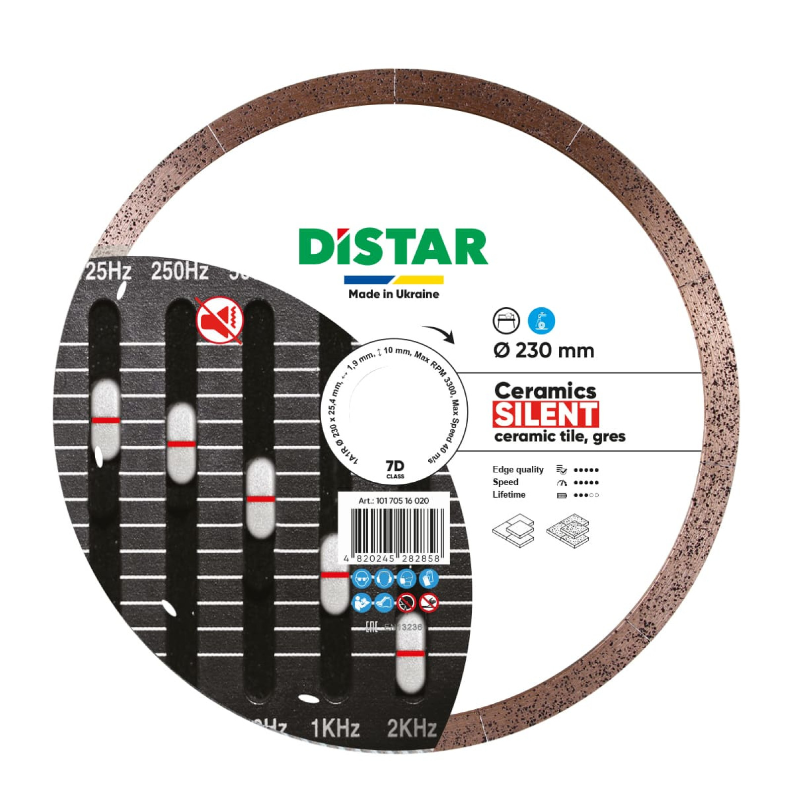 Круг алмазный отрезной Distar 1A1R 230x1,9x10x25,4 Ceramic Silent