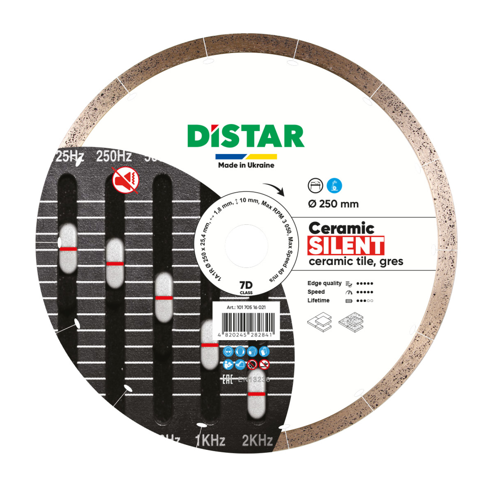 Круг алмазный отрезной Distar 1A1R 250x1,8x10x25,4 Ceramic Silent