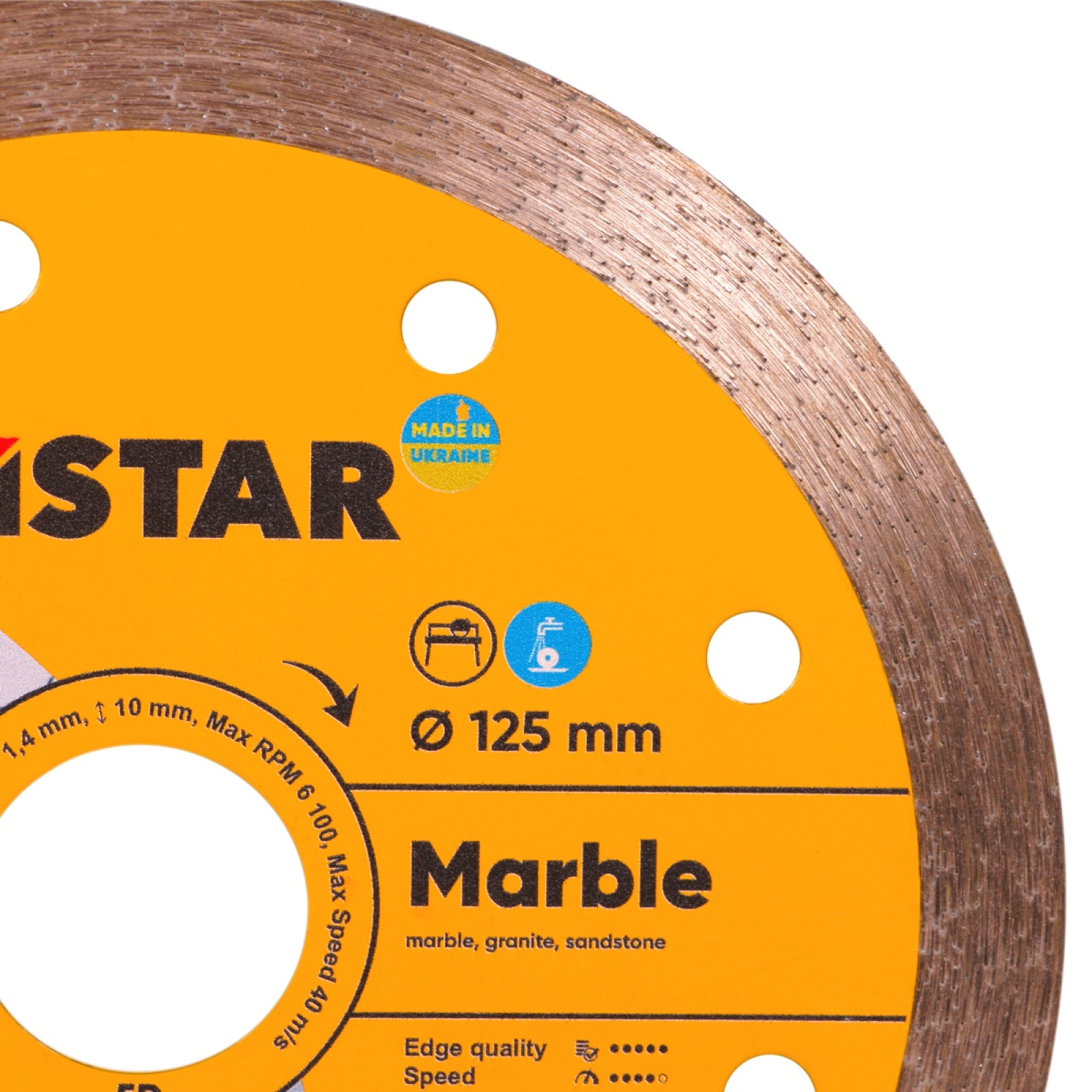 Круг алмазный отрезной Distar 1A1R 125x1,4x10x22,23 Marble