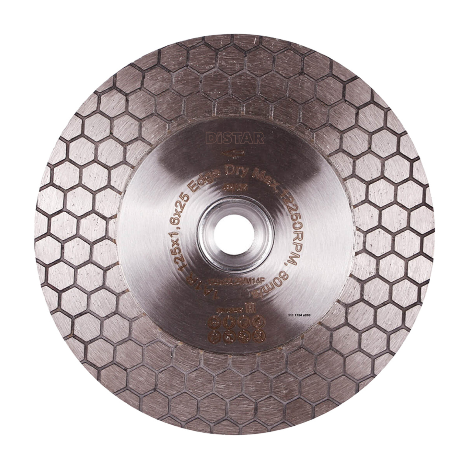 Круг алмазный отрезной Distar 1A1R 125x1,6/1,2x25x22,23/M14F Edge Dry