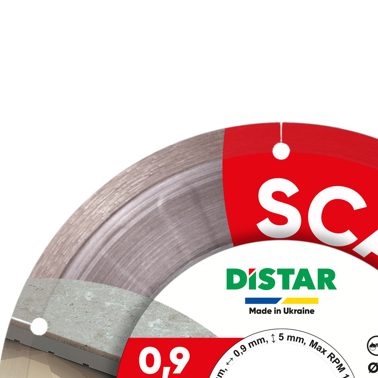 Круг алмазный отрезной Distar 1A1R 101,6x0,9/0,5x5x22,23 Scalpel