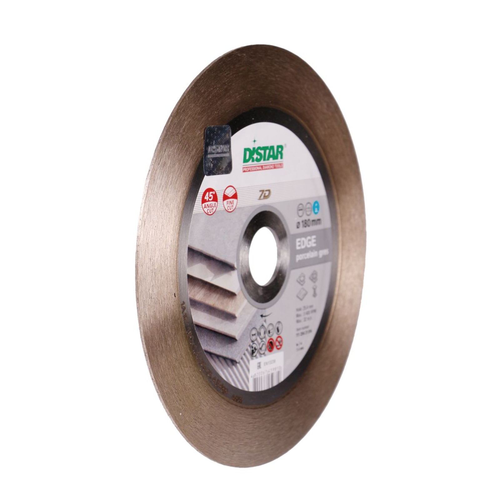 Круг алмазный отрезной Distar 1A1R 180x1,4/1/1,6x25x25,4 Edge
